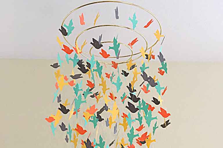 Bird chandelier