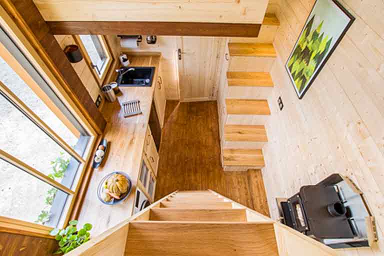 A Tiny Home With Room For a Family Of Three 