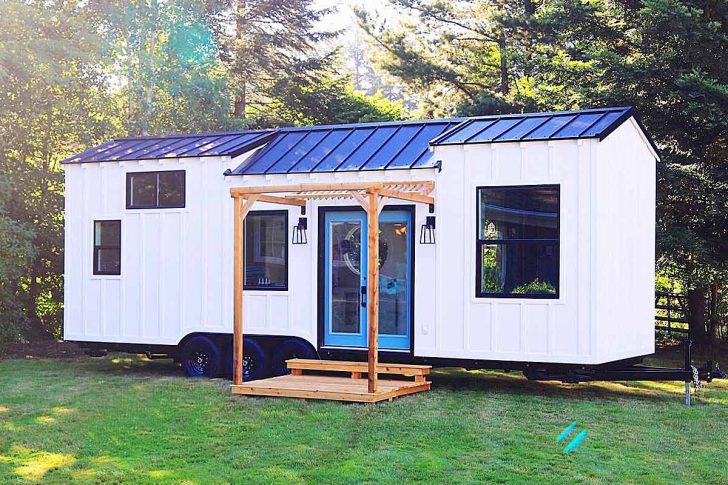 Tiny House With Bright White Interior | Oceanside