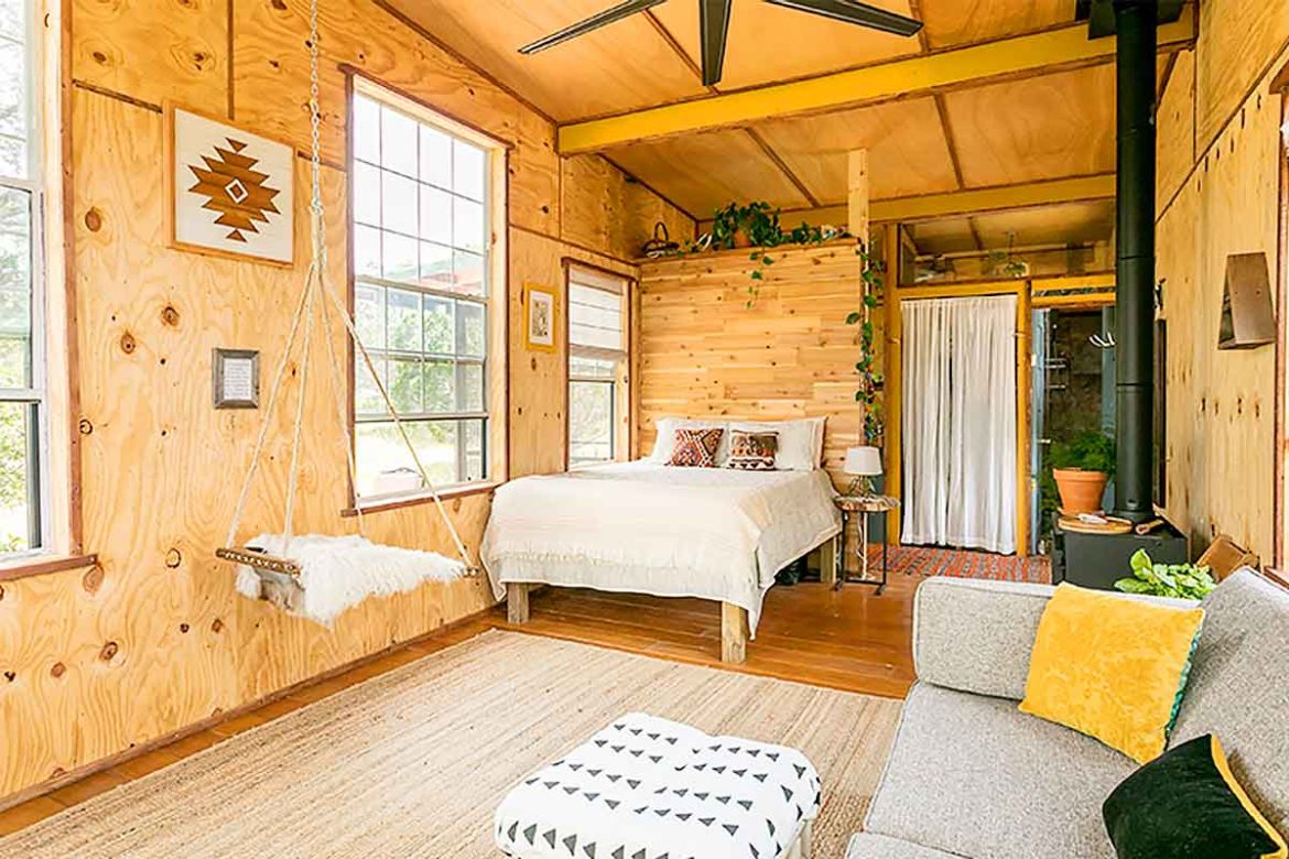 Peaceful Off-grid Cabin That Located Amongst 37 Acres In The Hill Country of Texas