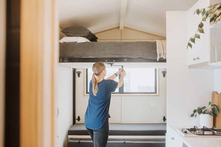 The Te Whare Nukunuku Tiny House was commissioned by a New Zealand couple