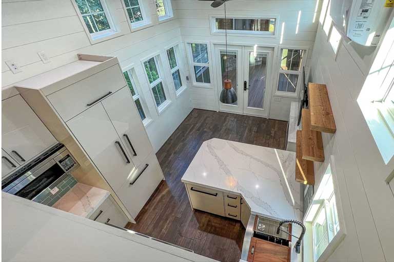 kitchen top view