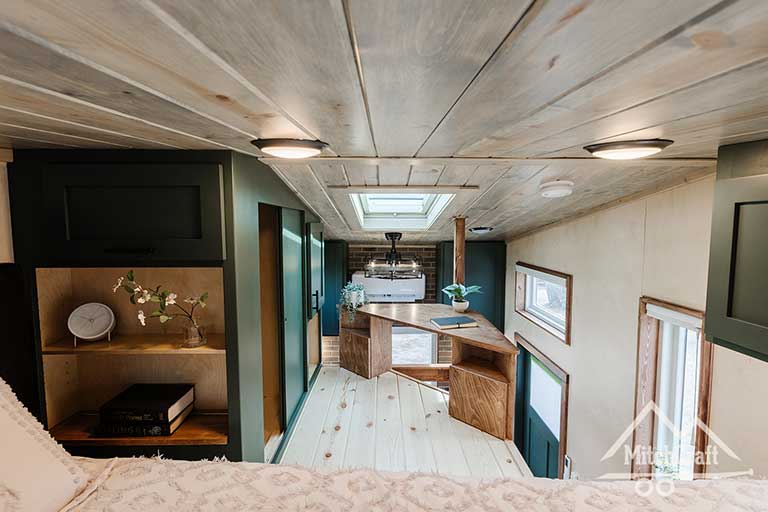 Discover the Sustainable Charm of Nicole's 16x8 Tiny Home by MitchCraft Tiny Homes A Tiny House Living Solution