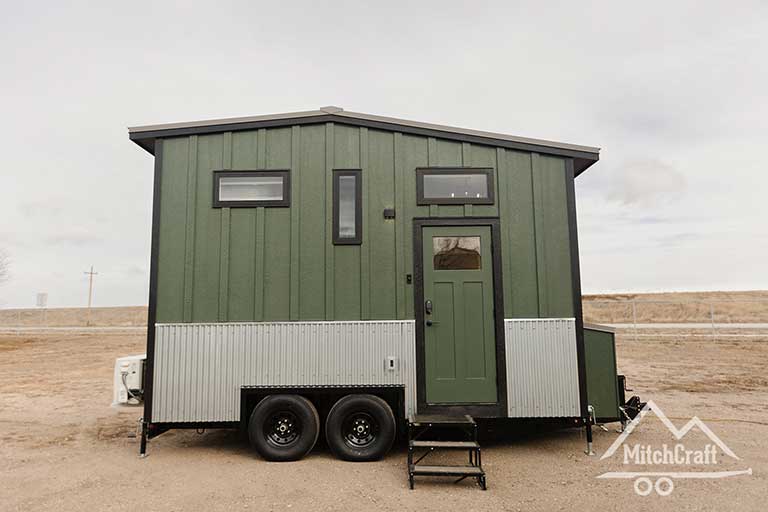 Discover the Sustainable Charm of Nicole's 16x8 Tiny Home by MitchCraft Tiny Homes A Tiny House Living Solution