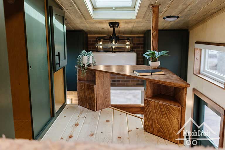 Discover the Sustainable Charm of Nicole's 16x8 Tiny Home by MitchCraft Tiny Homes A Tiny House Living Solution