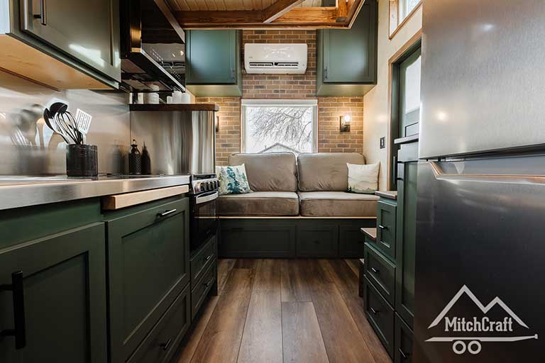 Discover the Sustainable Charm of Nicole's 16x8 Tiny Home by MitchCraft Tiny Homes A Tiny House Living Solution