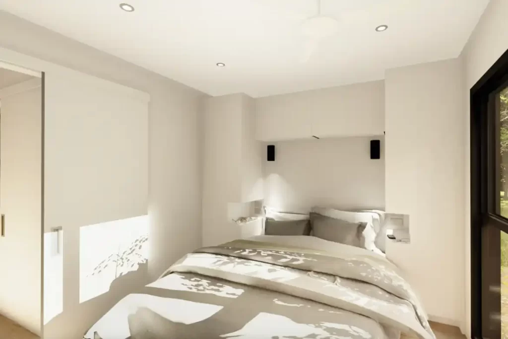 Second bedroom and study area designed for flexible use.